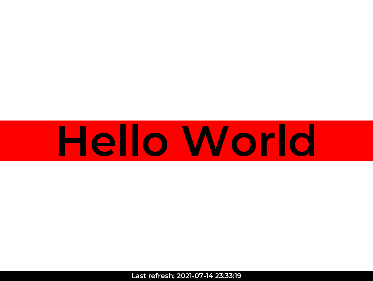 Hello World Screenshot